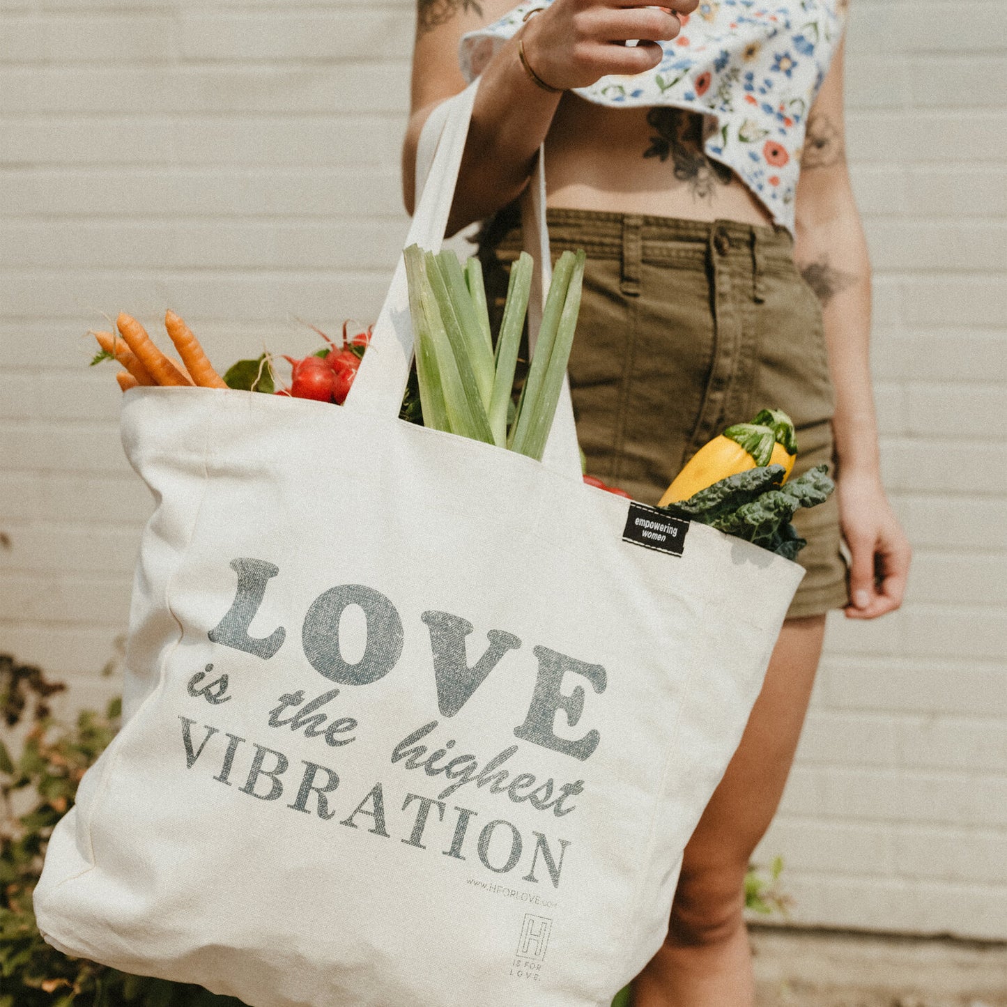 "Love Is The Highest Vibration" Tote